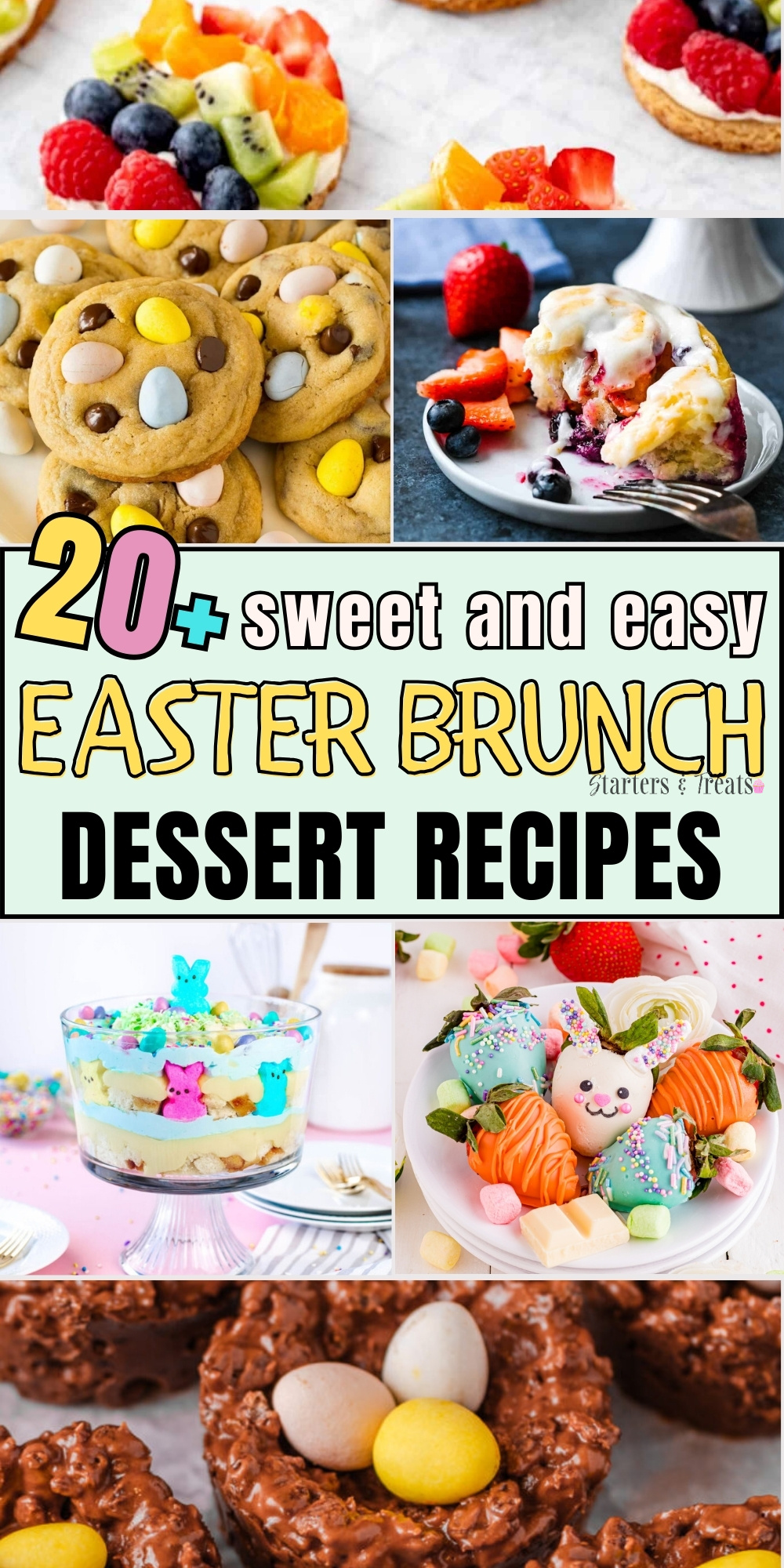 20+ sweet and easy easter brunch dessert recipes