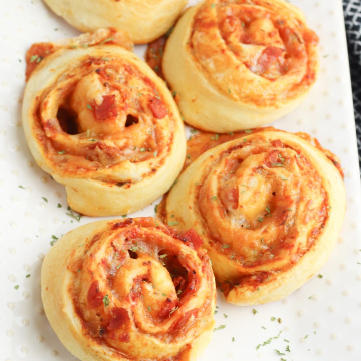 Crescent Roll Pepperoni Pizza Pinwheels - Starters and Treats