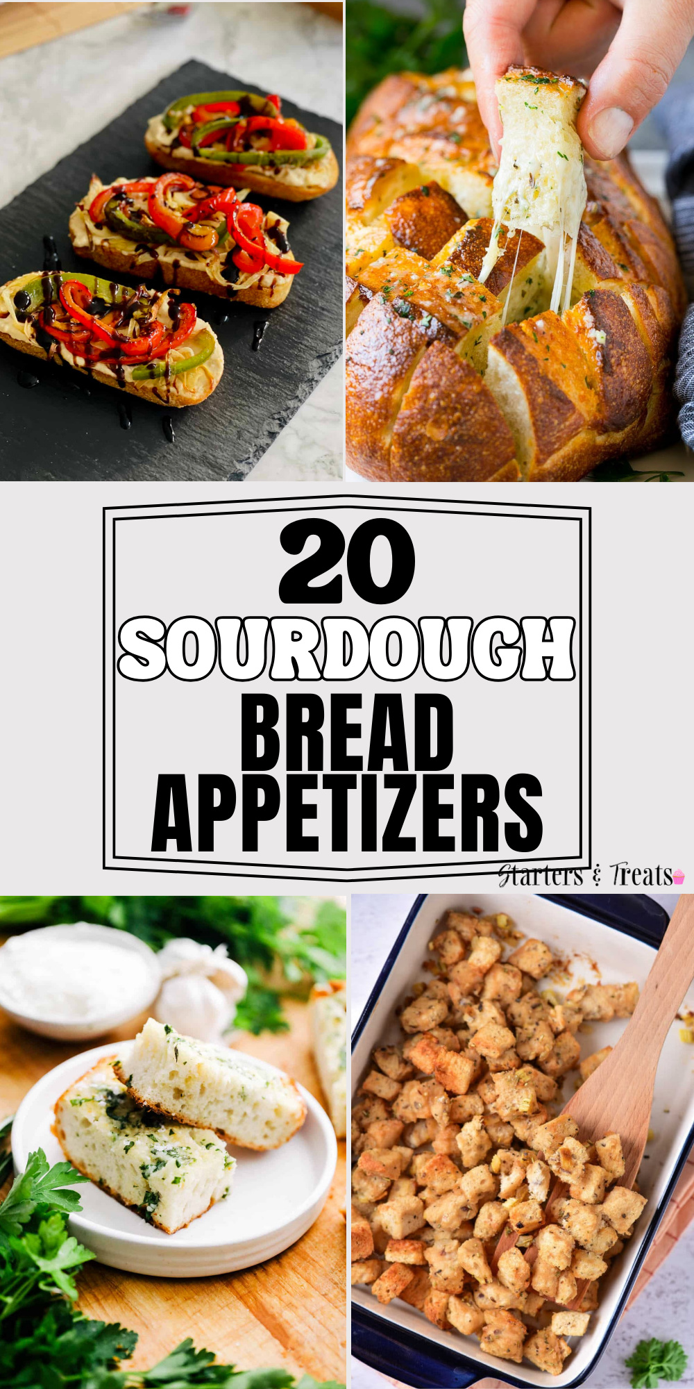 20 Sourdough Bread Appetizers