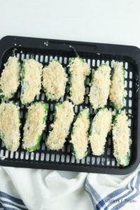 Air Fryer Jalapeno Poppers ready to cook