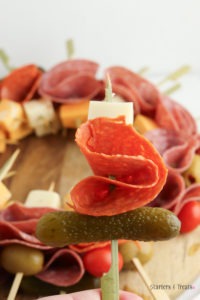 Christmas Charcuterie board idea wreath charcuterie board