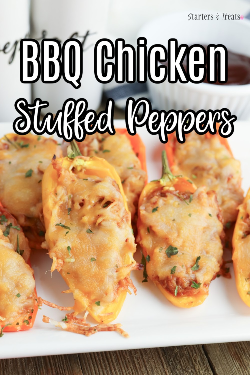 BBQ Chicken stuffed peppers