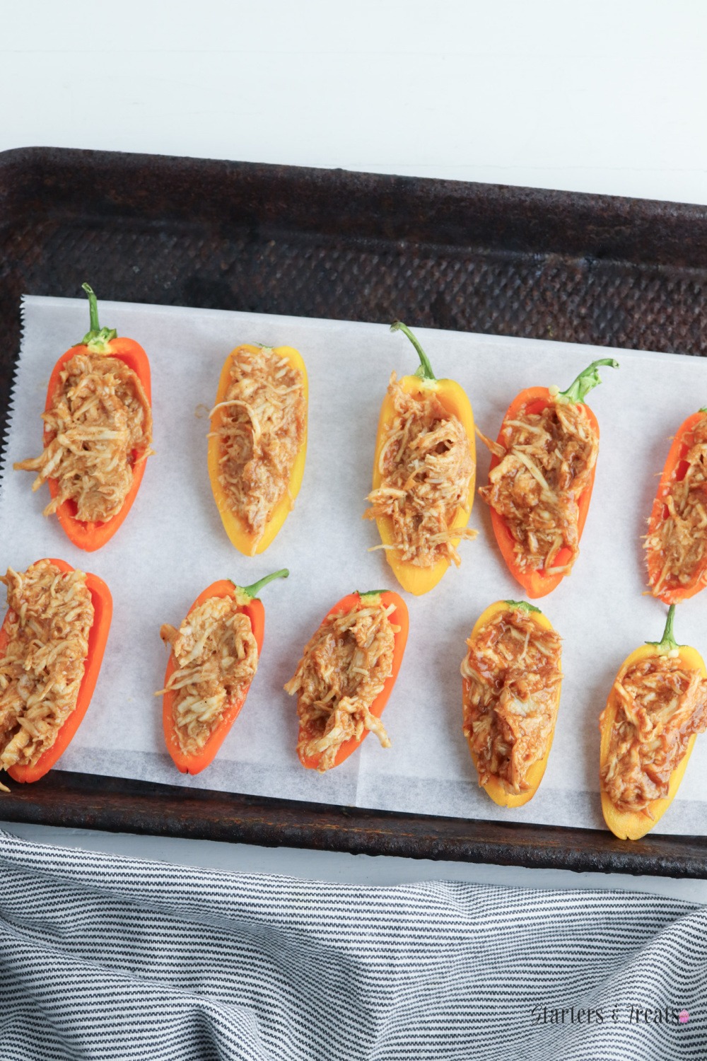 BBQ Chicken stuffed peppers