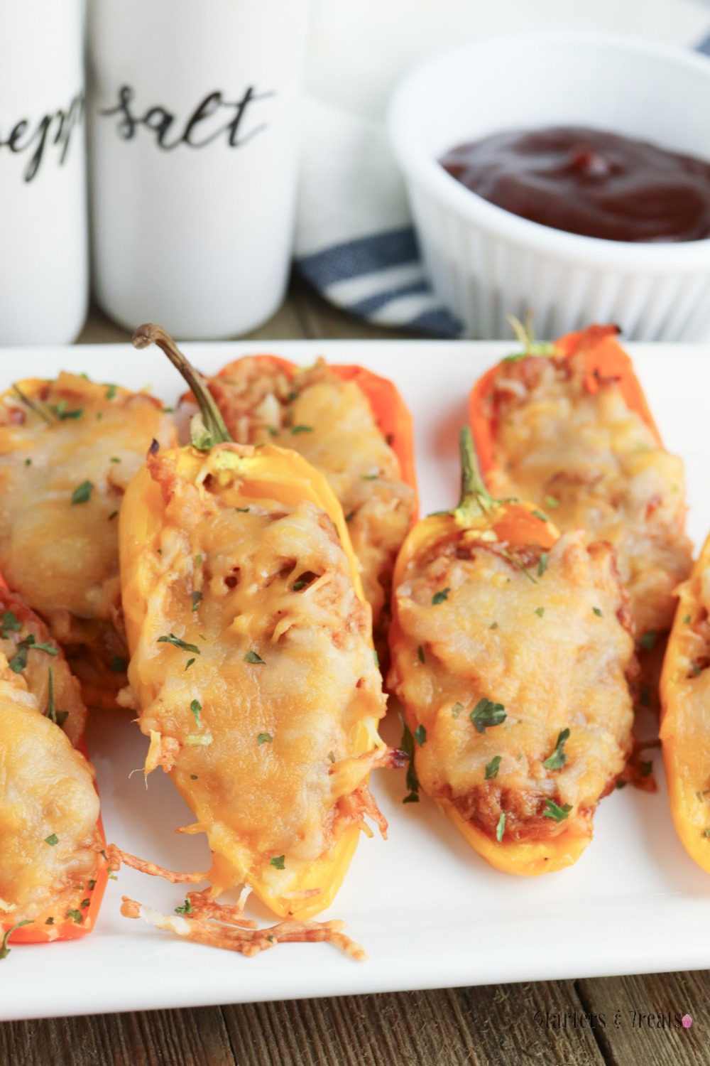 BBQ Chicken stuffed peppers