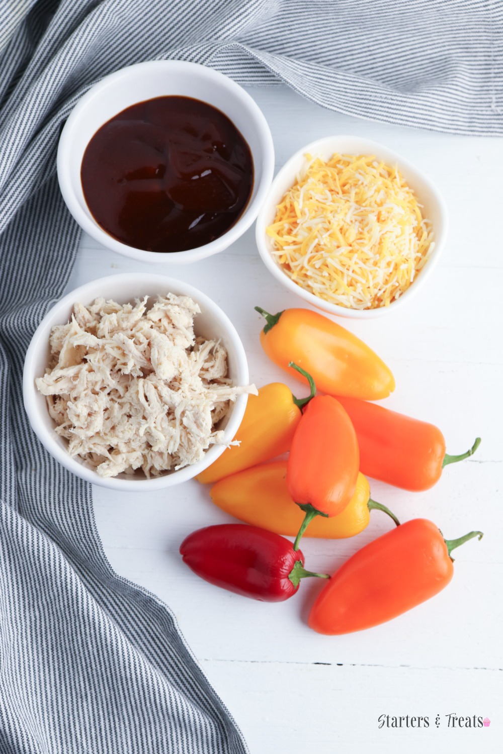 BBQ Chicken stuffed peppers ingredients