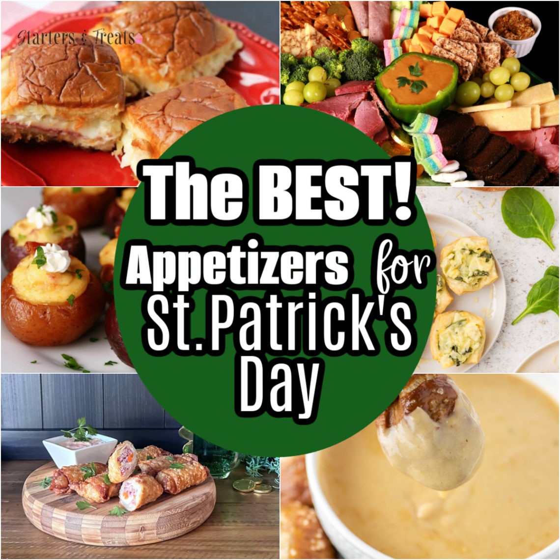 The Best Appetizers for st. Patrick's day Facebook Post