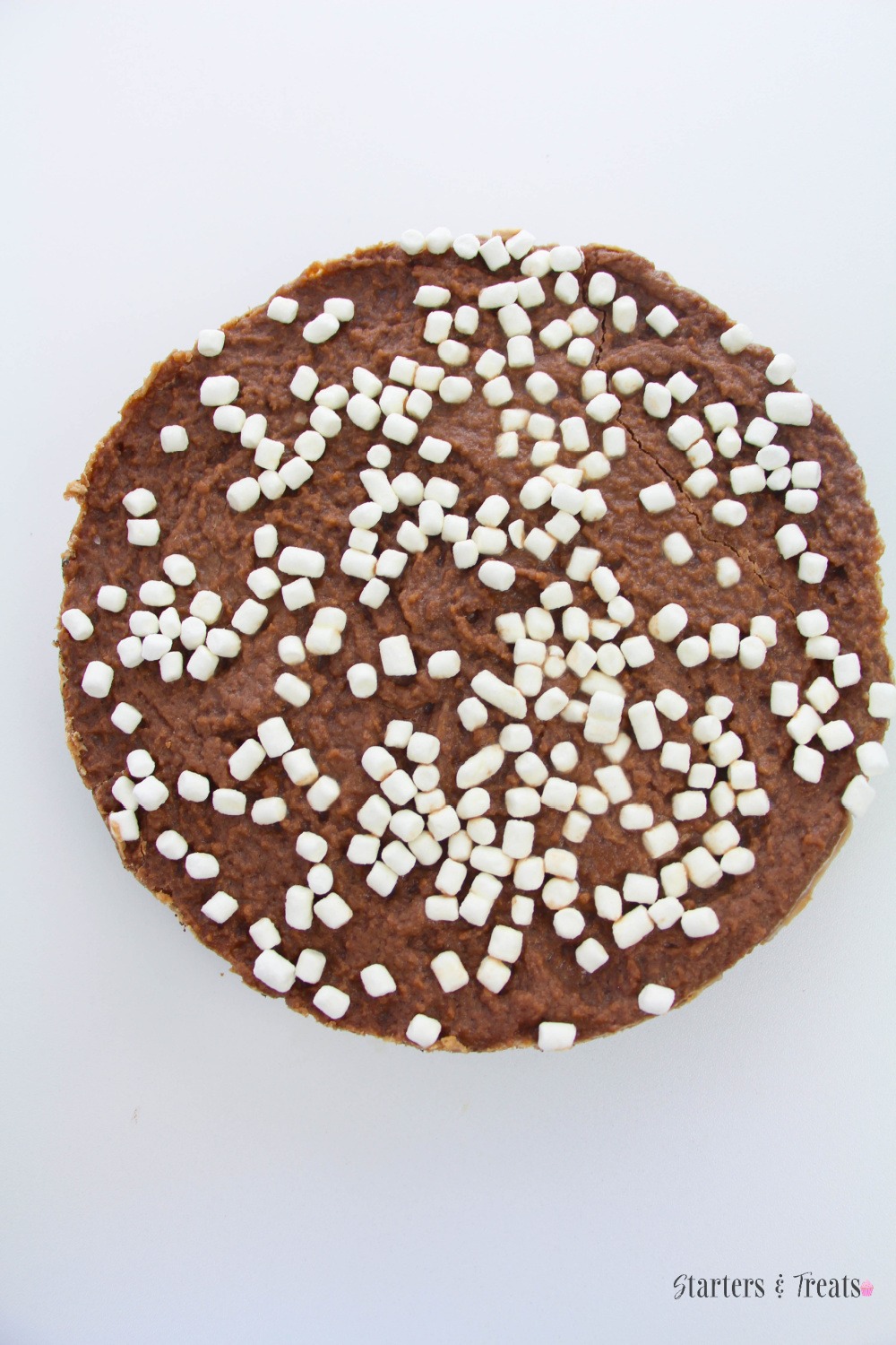 no-bake hot chocolate cheesecake