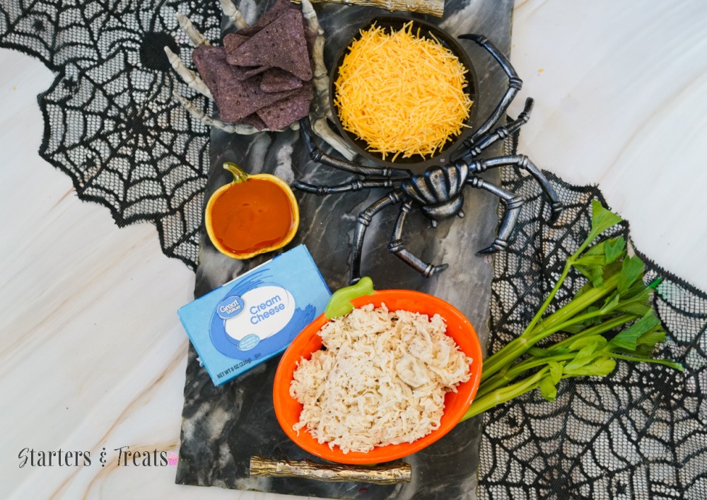 boo-falo Chicken Halloween Dip