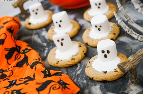 Easy Halloween Ghost cookies