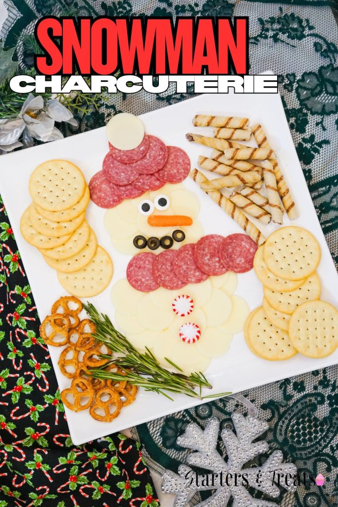 Snowman Charcuterie Board