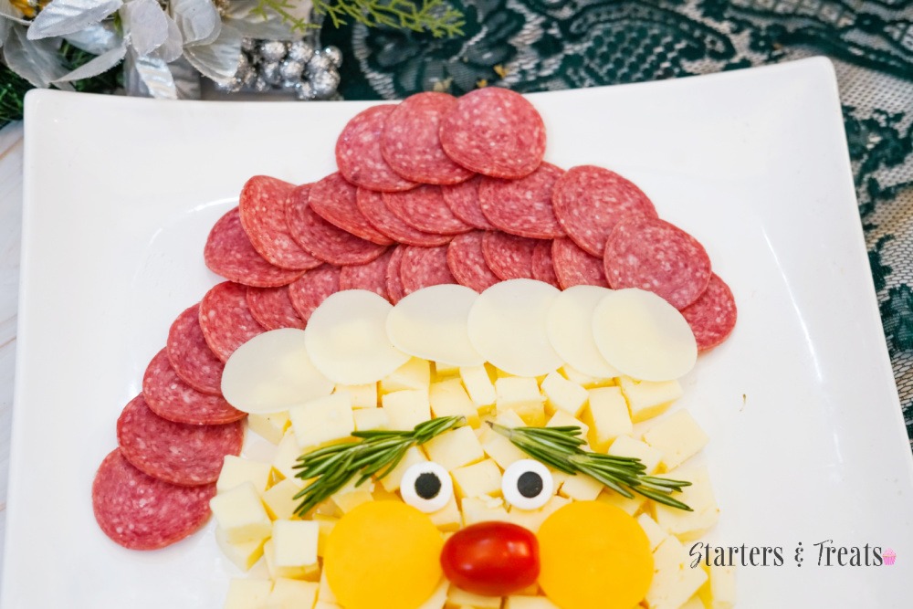 Santa Cheese plate