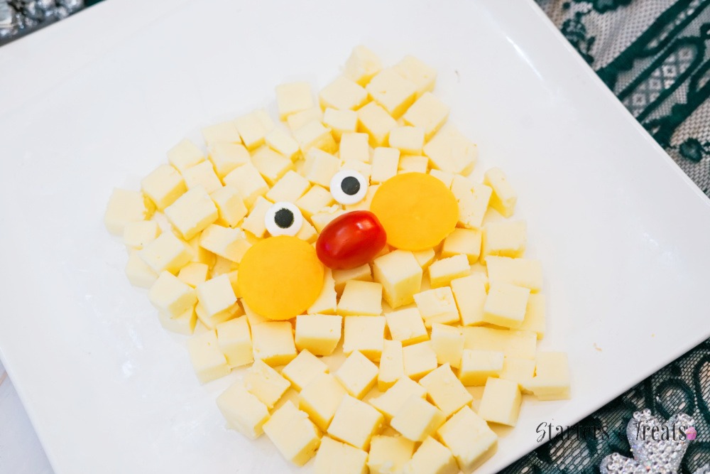 Santa Cheese plate