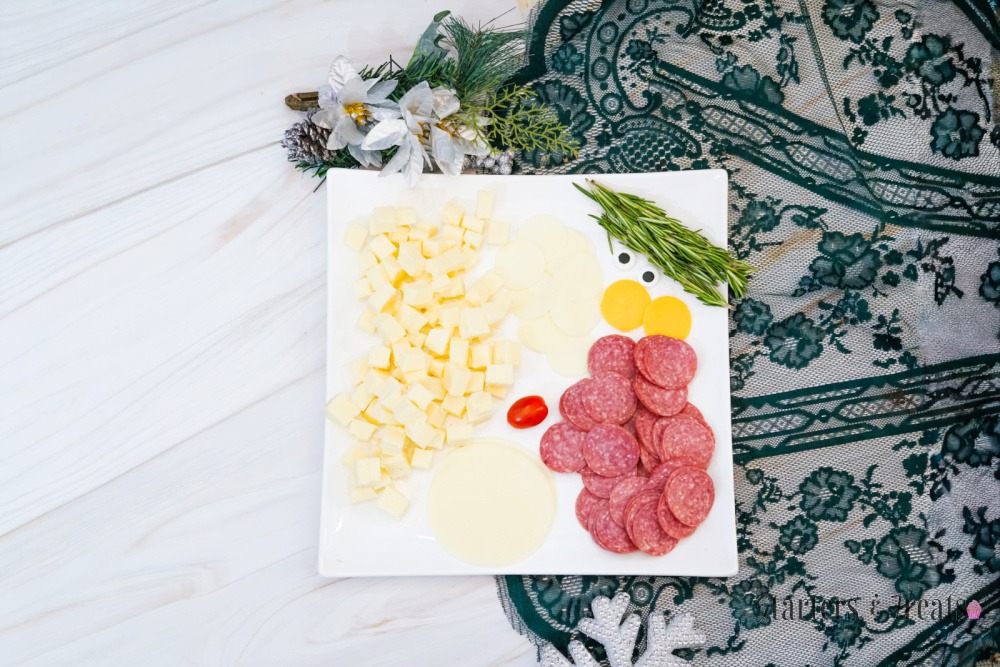 Santa Cheese plate