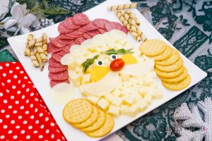 Santa Cheese plate