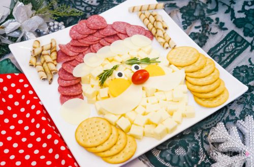 Santa Cheese plate