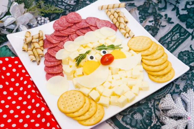 Santa Cheese plate