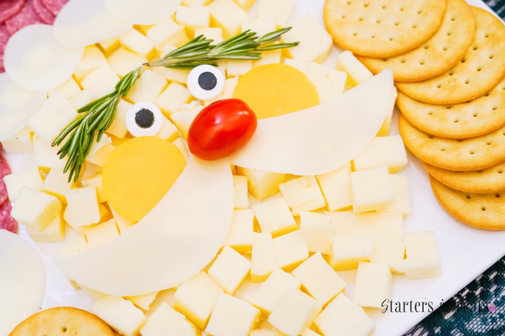 Santa Cheese plate