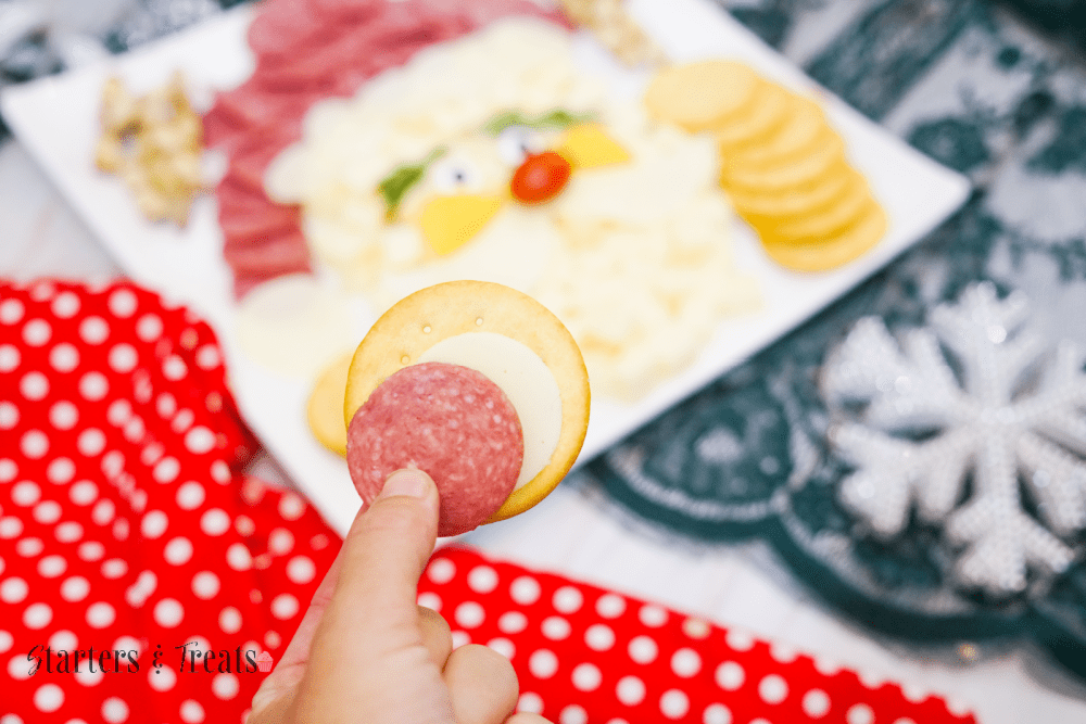 Santa Cheese plate